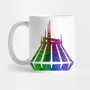 Neon Space Mountain Mug